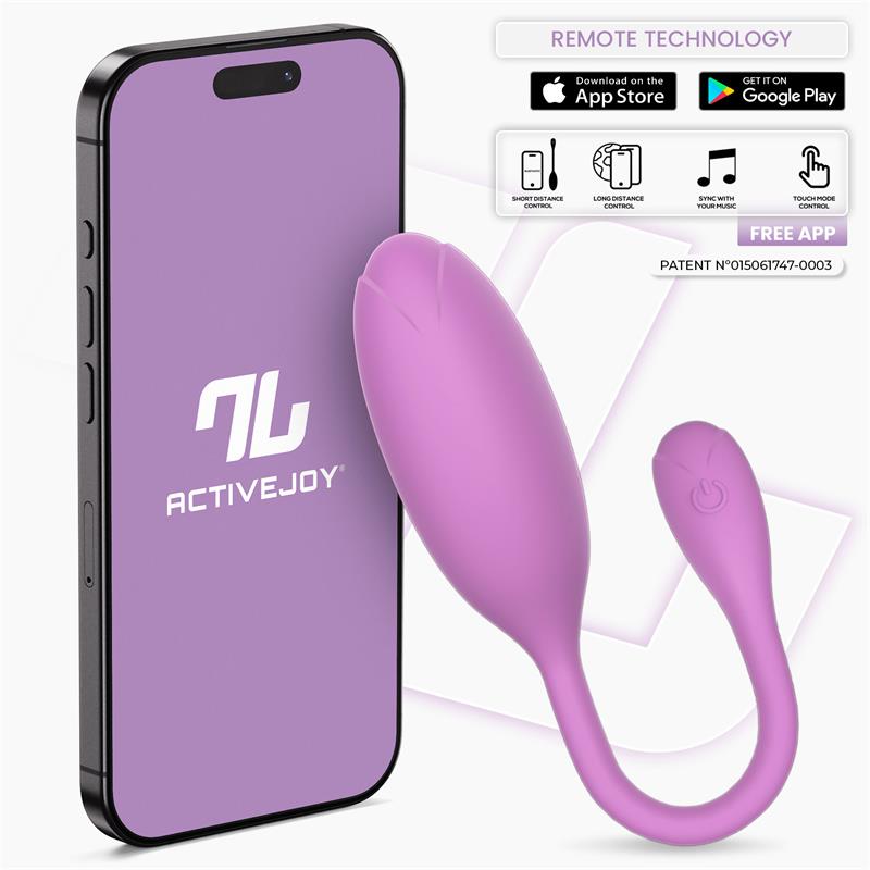VerdeWhisp Huevo APP – Vibrador eco recargable en Purple · Naranja · Rosa